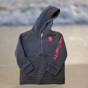 Carhartt, Size 3T 3/4 zip hooded sweatshirt
